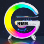 Wireless Fast Charger with Bluetooth Speaker, Smart Alarm Clocks, Sound and LED Light - Image 2